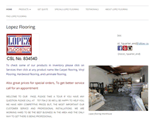 Tablet Screenshot of lopezflooring.net